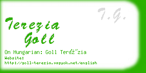 terezia goll business card